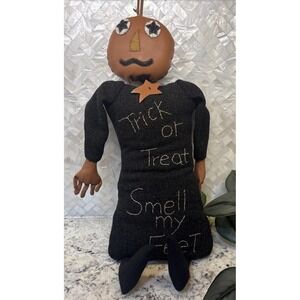 ESC. Trading‎ Co. Trick or Treat Sharon Andrews Halloween Folk Art Pumpkin Rare